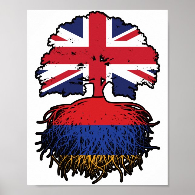 Armenia Armenian British UK United Kingdom Britain Poster (Front)