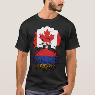 Armenia Armenian Canadian Canada Tree Roots Flag T-Shirt