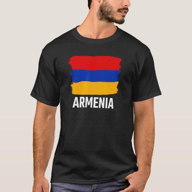 Armenia Armenian Flag Armenian T-Shirt (Front)