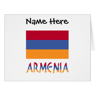 Armenia Armenian Flag Black Personalisation