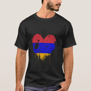 Armenia Armenian Flag Heart Armenian Roots Armenia T-Shirt