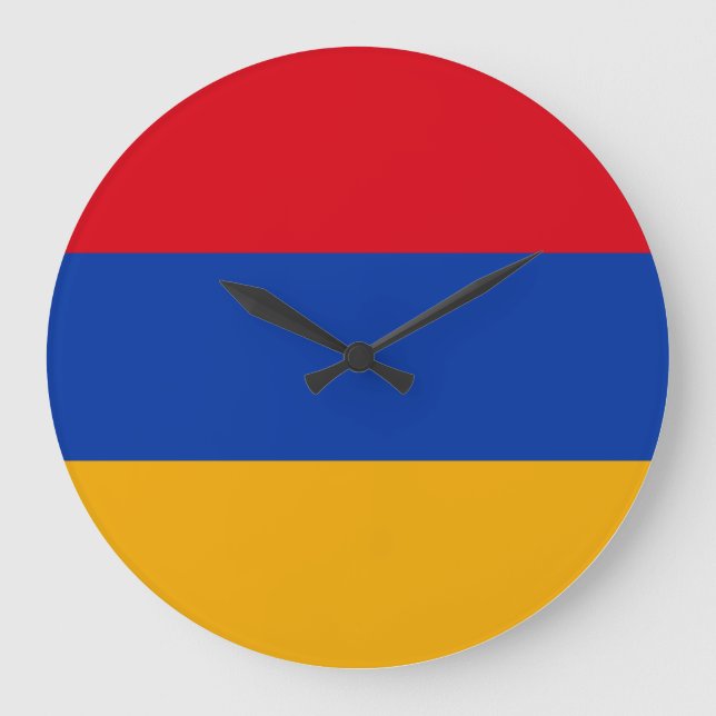 Armenia (Armenian) Flag Large Clock (Front)