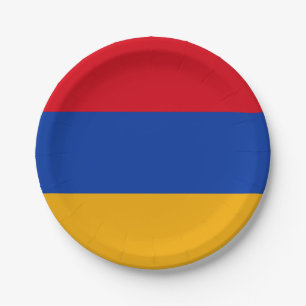 Armenia (Armenian) Flag Paper Plate
