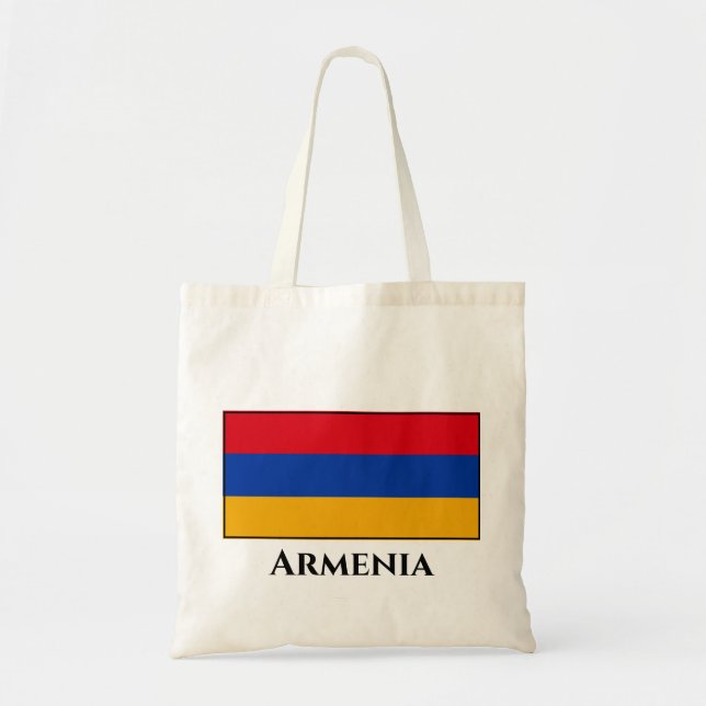 Armenia (Armenian) Flag Tote Bag (Front)