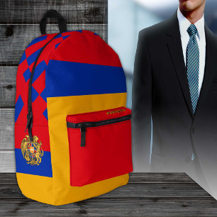 Armenia backpack, patriotic, Armenian Flag Printed Backpack