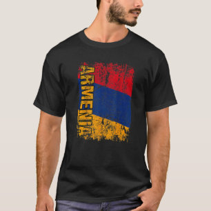ARMENIA Big Flag Vintage Distressed ARMENIA T-Shirt