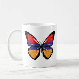 Armenia Butterfly Flag Coffee Mug