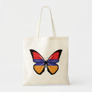 Armenia Butterfly Flag Tote Bag