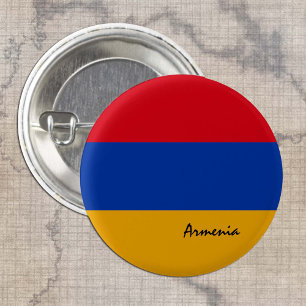 Armenia button, patriotic Armenian Flag fashion 3 Cm Round Badge