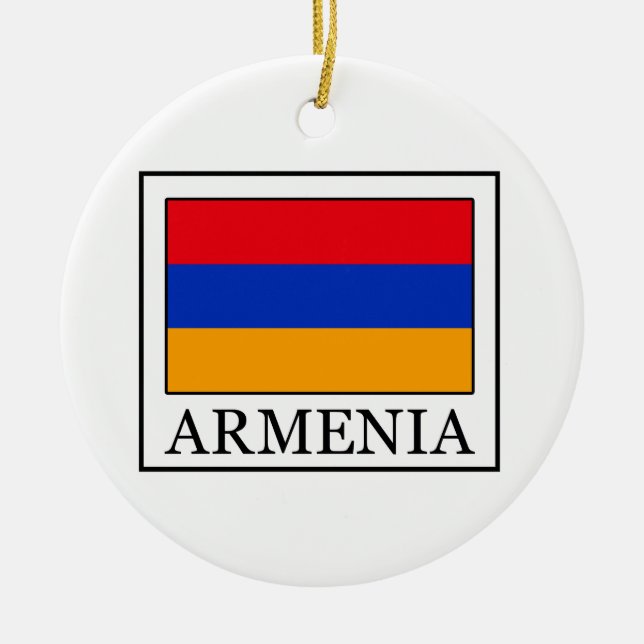 Armenia Ceramic Tree Decoration (Front)
