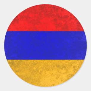 Armenia Classic Round Sticker