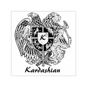 Armenia Coat of Arms Personalise Self-inking Stamp