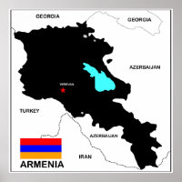 armenia country political map flag