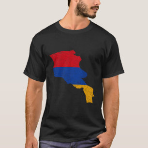 Armenia Country With Armenian Flag Distressed T-Shirt
