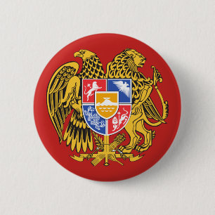 armenia emblem 6 cm round badge