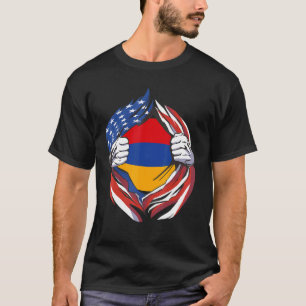 Armenia Flag American Proud Of My Armenian Heritag T-Shirt
