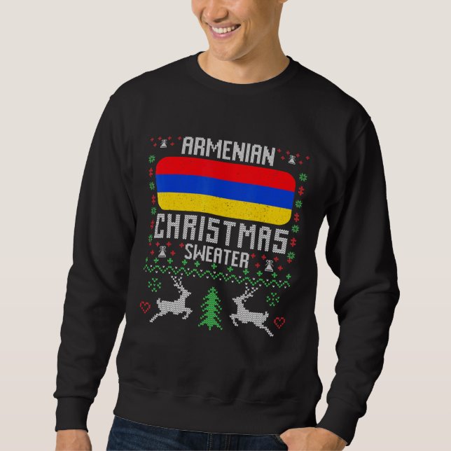 Armenia Flag Armenian Christmas Sweater (Front)