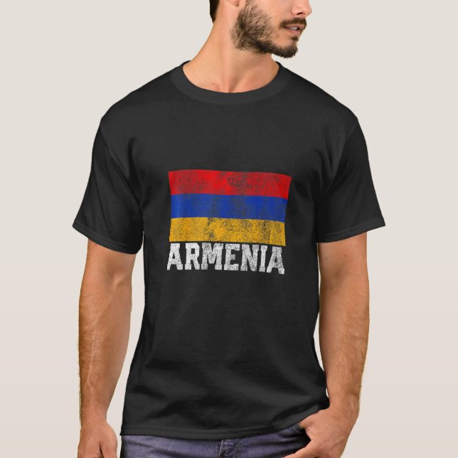 Armenia Flag  Armenian T-Shirt (Front)