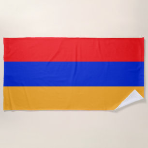 Armenia flag beach towel