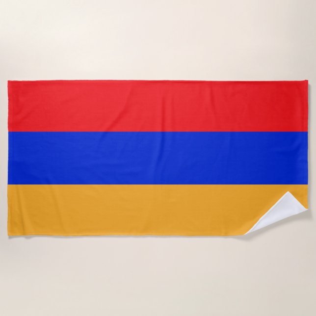 Armenia flag beach towel (Front)
