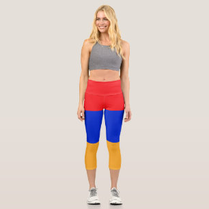 Armenia flag capri leggings