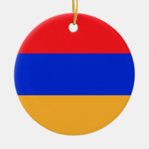 Armenia flag ceramic ornament