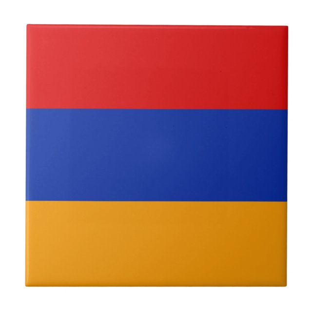 Armenia Flag Ceramic Tile (Front)