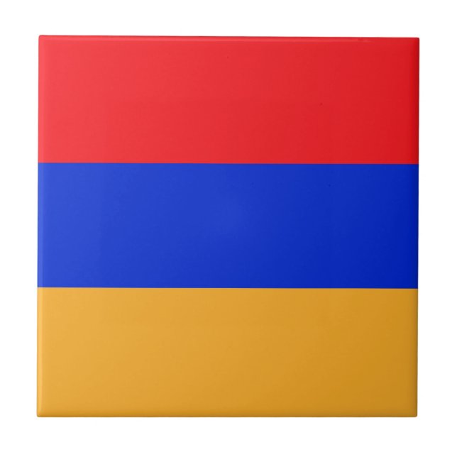 Armenia flag ceramic tile (Front)