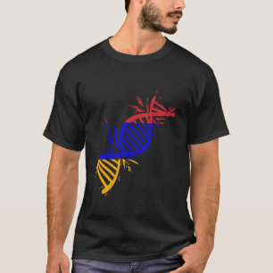 Armenia Flag DNA Molecule Armenian Roots Armenian T-Shirt