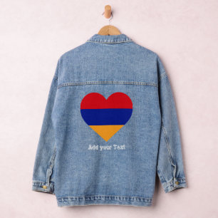 Armenia Flag Fashion Armenian Pride Denim Jacket