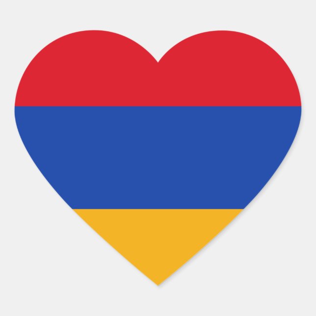 Armenia Flag Heart Sticker (Front)
