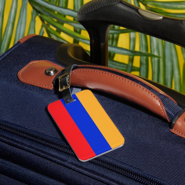 Armenia flag luggage tag (Front Insitu 1)