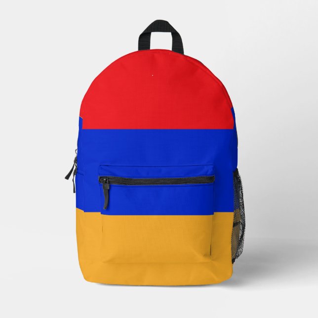 Armenia flag printed backpack (Front)