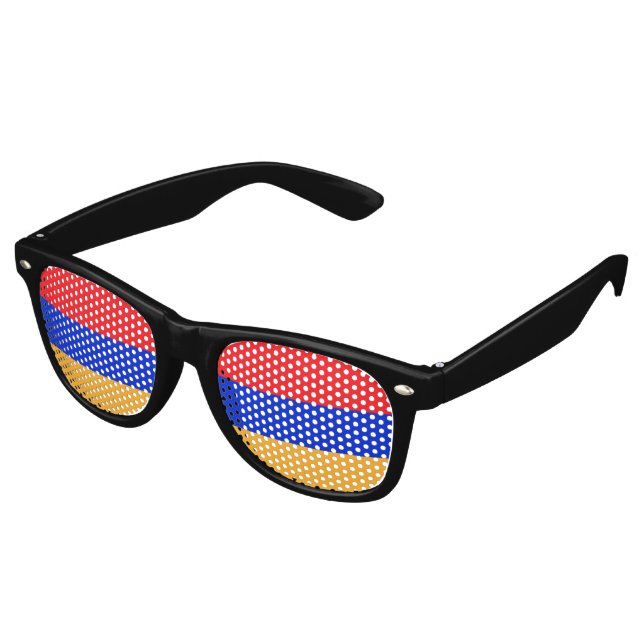Armenia flag retro sunglasses (Angled)