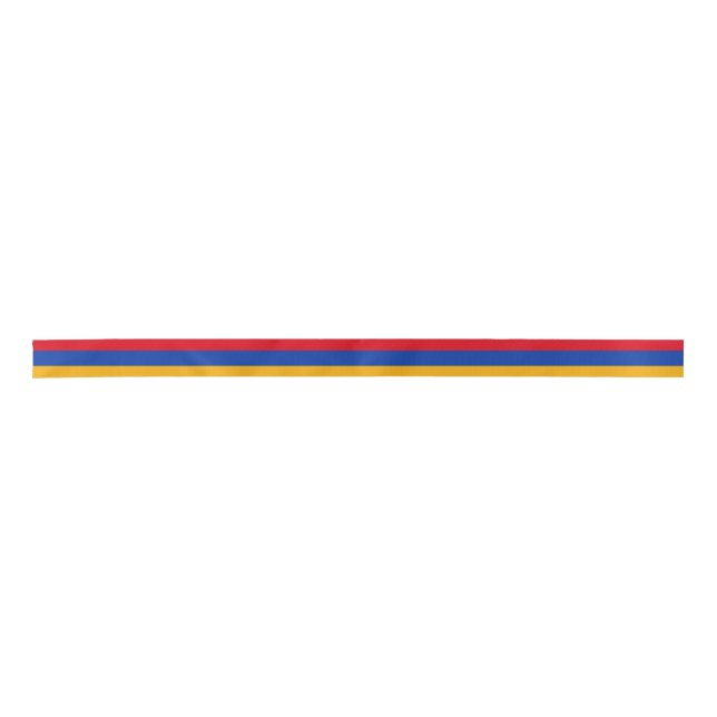 Armenia Flag Ribbon Satin Ribbon (Front)