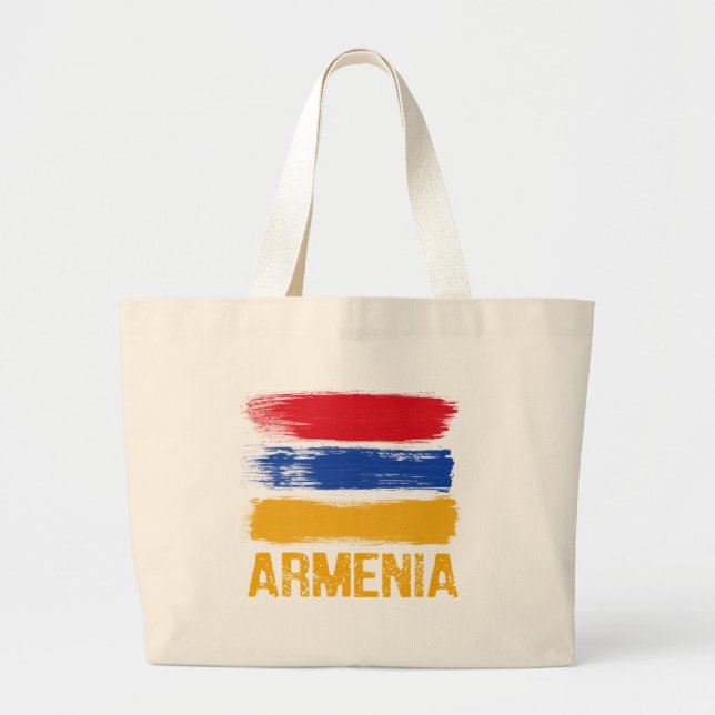 Armenia Flag shirts Large Tote Bag (Front)
