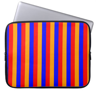 Armenia flag stripes country pattern symbol red bl laptop sleeve