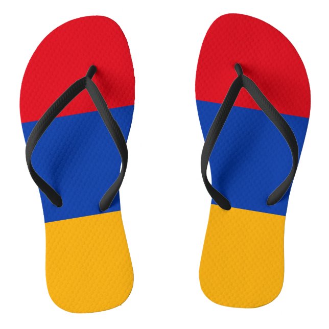 Armenia Flag Thongs (Footbed)