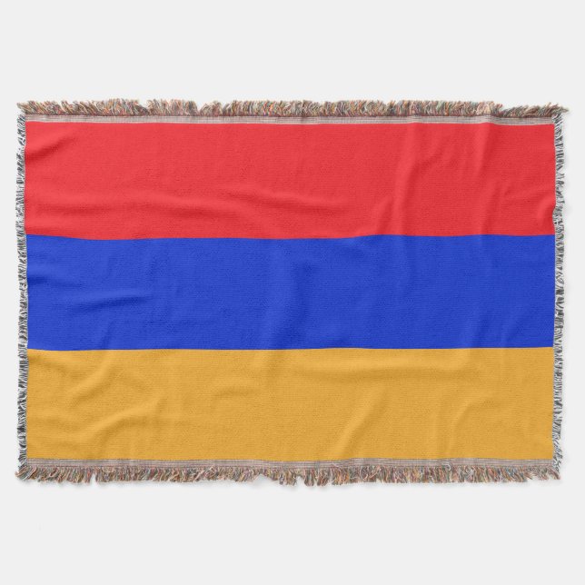 Armenia flag throw blanket (Front)