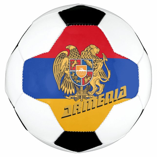 Armenia Football & Armenian Flag / Sports Soccer Ball (Front)