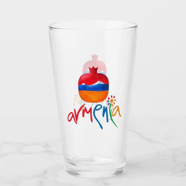 Armenia Glass Cup (Front)