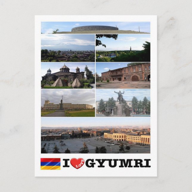 Armenia - Gyumri - I Love - Postcard (Front)