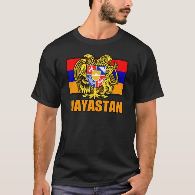 Armenia Hayastan Coat of Arms T-Shirt (Front)