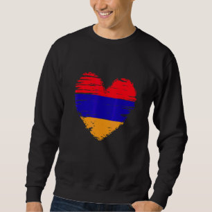 Armenia Heart Armenian Flag Armenian Pride Sweatshirt