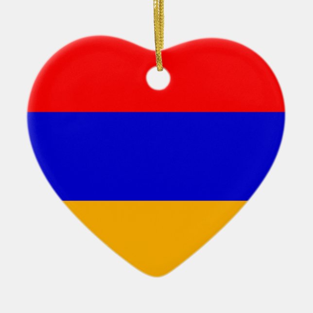 Armenia National Flag Ceramic Ornament (Front)