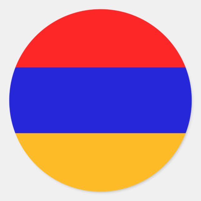 Armenia National Flag Classic Round Sticker (Front)