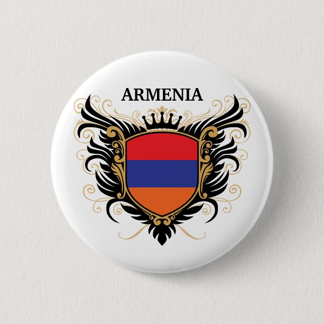 Armenia [personalise] 6 cm round badge (Front)