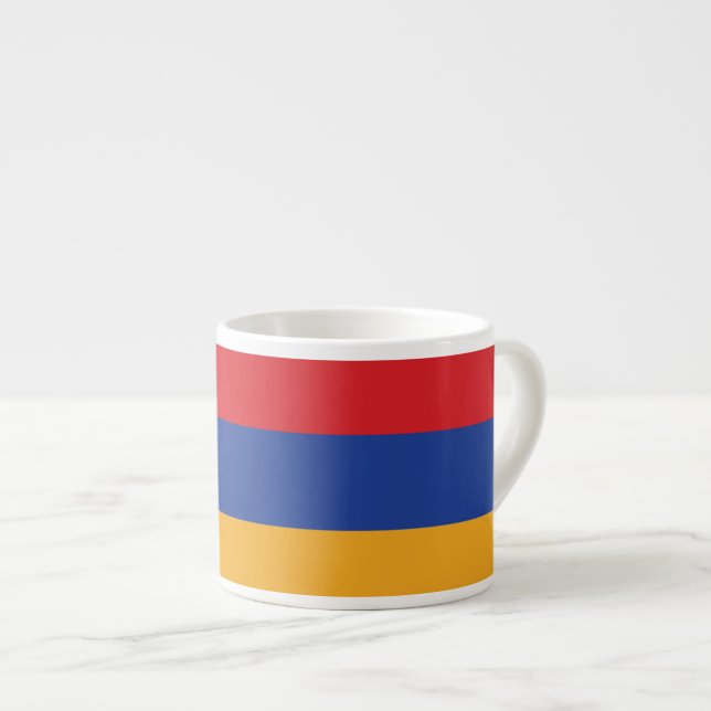 Armenia Plain Flag Espresso Cup (Front Right)