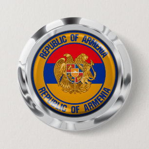 Armenia Round Emblem 7.5 Cm Round Badge