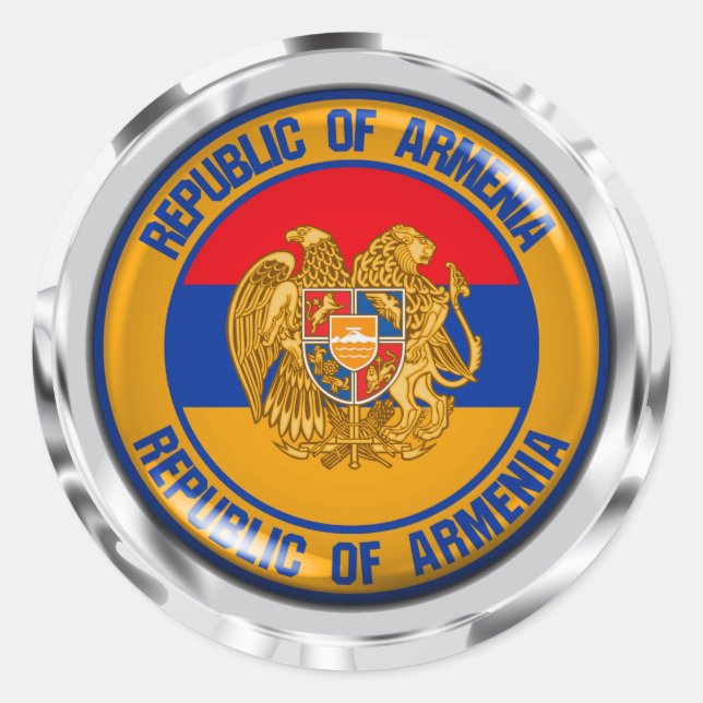 Armenia Round Emblem Classic Round Sticker (Front)